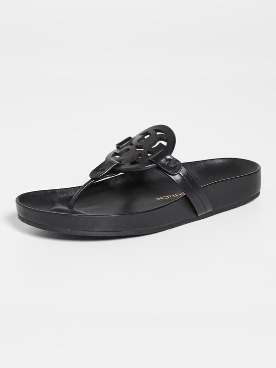 Tory Burch Shoes - Tory Burch Women's Miller Cloud Leather Sandal - Black